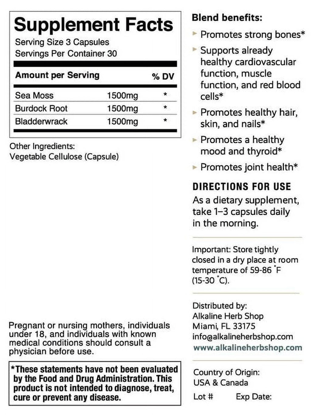90 Capsules Supplement G412697