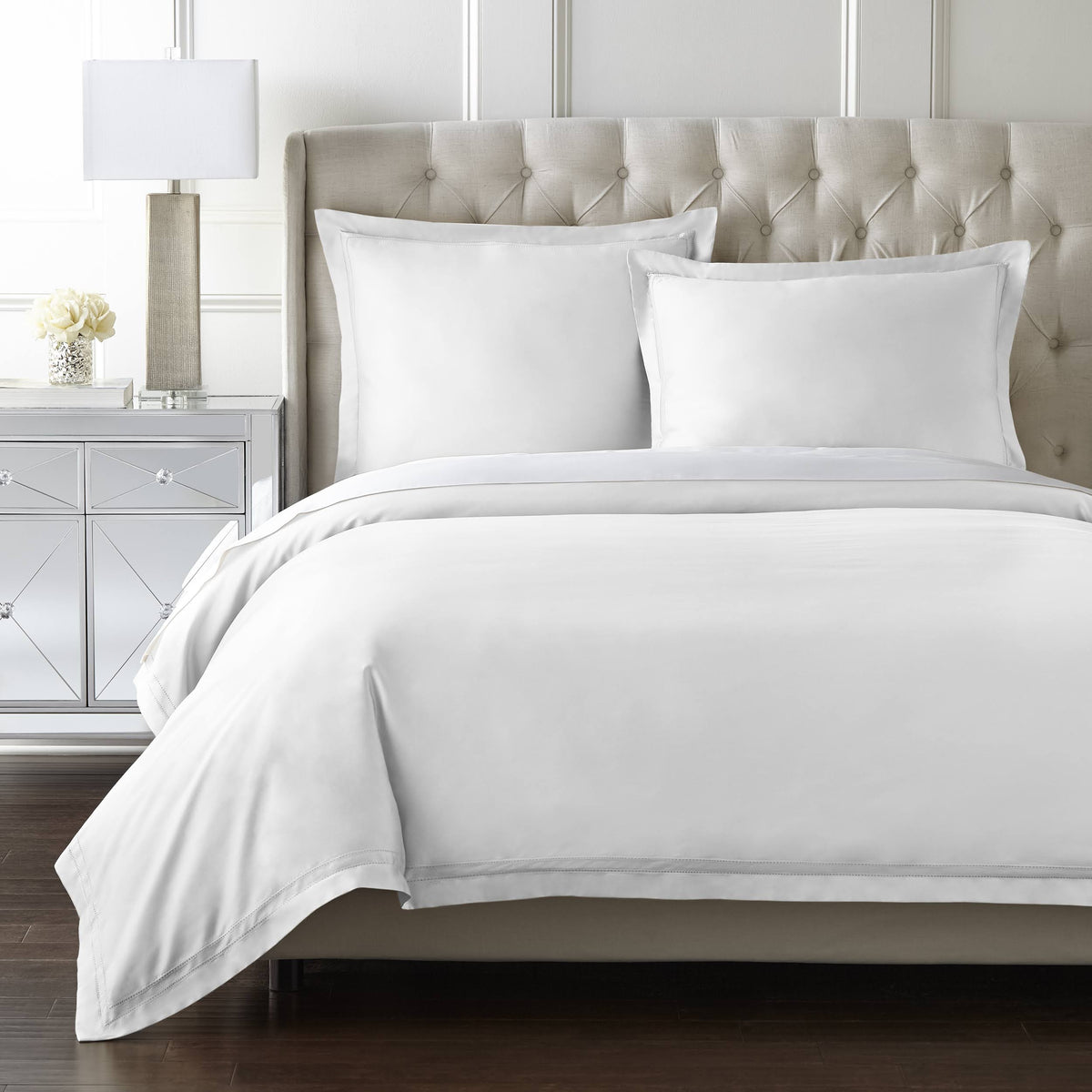 King White 100% Egyptian Cotton Duvet Cover Set M3528