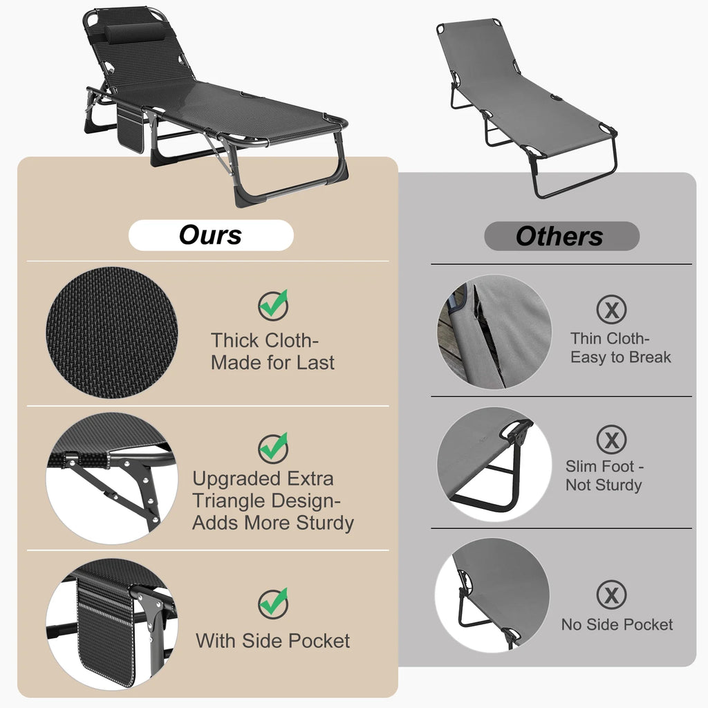 5-Position Folding Lounge Chair R71222
