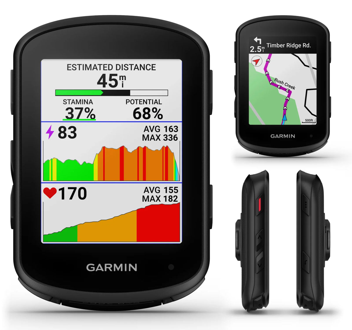Edge 840 Bundle Cycling Computer with Speed Sensor 2, Cadence Sensor 2, HRM-Dual monitor, Touchscreen, Button Controls, Advanced Navigation F819